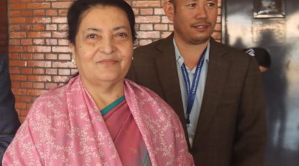 पूर्वराष्ट्रपति भण्डारी चीन प्रस्थान