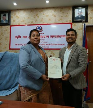 जलवायु परिवर्तनका अभियन्ता अभिषेक श्रेष्ठ कृषि, वन तथा पर्यावरण मन्त्रीका सल्लाहकार नियुक्त