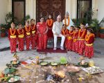 शीतल निवासमा राष्ट्रपति पौडेलबाट नवकन्याको पूजार्चना