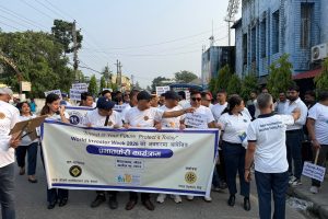 विराटनगरमा ‘वर्ल्ड इन्भेष्टर विक’अन्तर्गत प्रभातफेरी
