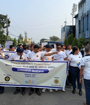 विराटनगरमा ‘वर्ल्ड इन्भेष्टर विक’अन्तर्गत प्रभातफेरी