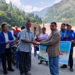 दोभानका आगलागी पीडितलाई ख्रीष्टियन समाजको तीन लाख ७६ हजार राहत