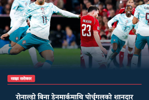 रोनाल्डो बिना डेनमार्कमाथि पोर्चुगलको शानदार जित