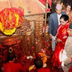 राष्ट्रपति पौडेलद्वारा उपत्यकाका नौ शक्तिपीठमा पूजाआराधना एवं दर्शन